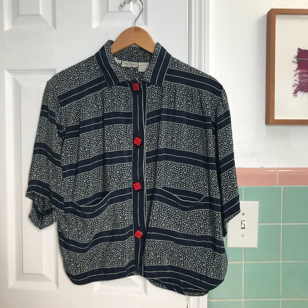 Vintage Valentino Button-Up Top